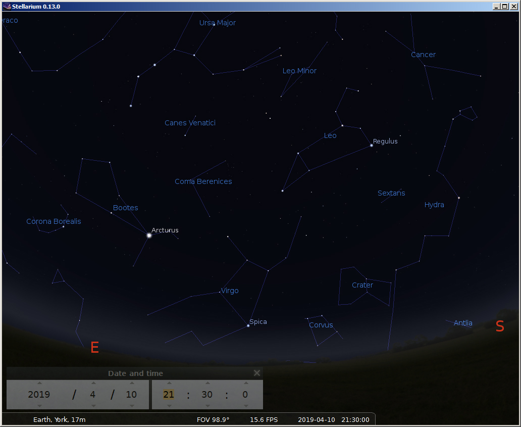 The constellation Boötes highlighting Arcturus